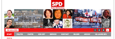 Newsbox auf spd-bw.de im Einsatz